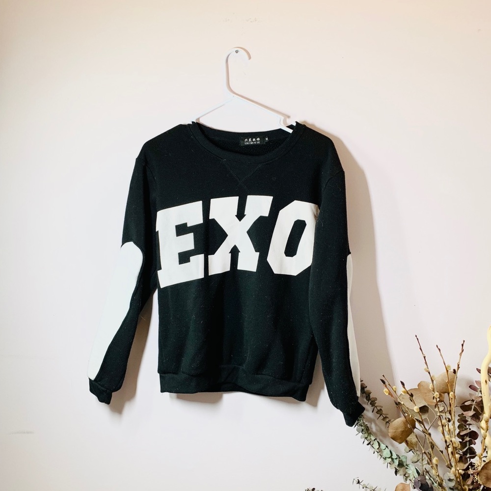 Exo Band Shehun Merch Black Pullover Sweater